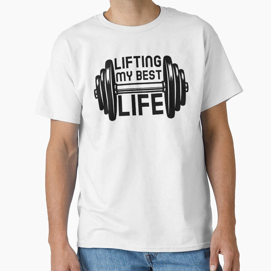 Lifting My Best Life by GymMotivation T-Shirts, Hoodie, Sweatshirt | BlankRebels.com (Image 1)