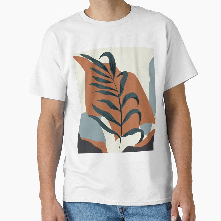 Modern abstract art and leaf by SGS- T-Shirts, Hoodie, Sweatshirt | BlankRebels.com (Image 1)