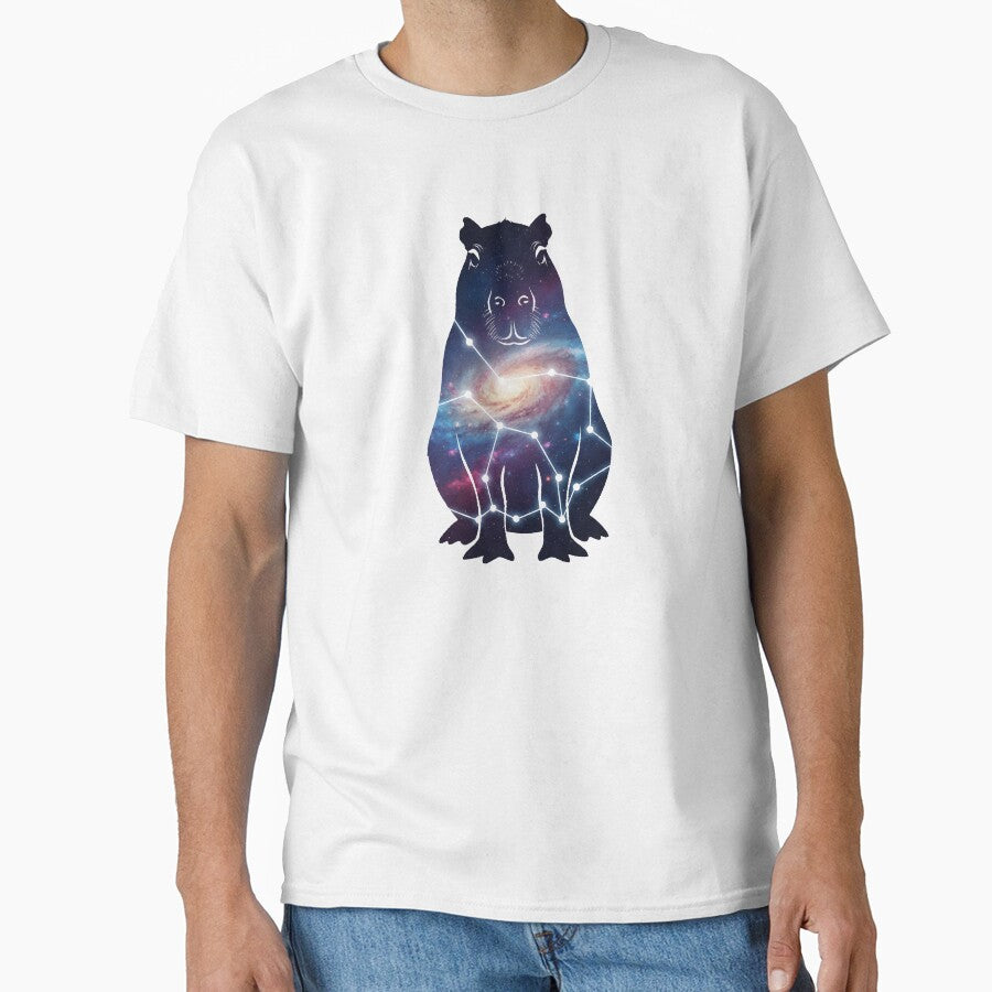 Cosmic Capybara – Galaxy Animal Art by furrydrool T-Shirts, Hoodie, Sweatshirt | BlankRebels.com (Image 1)