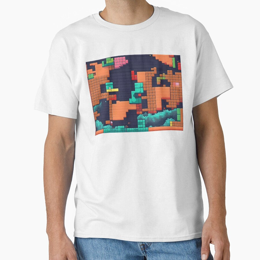 Pixelated Game Play Inspired Abstract Art by Esterlane T-Shirts, Hoodie, Sweatshirt | BlankRebels.com (Image 1)