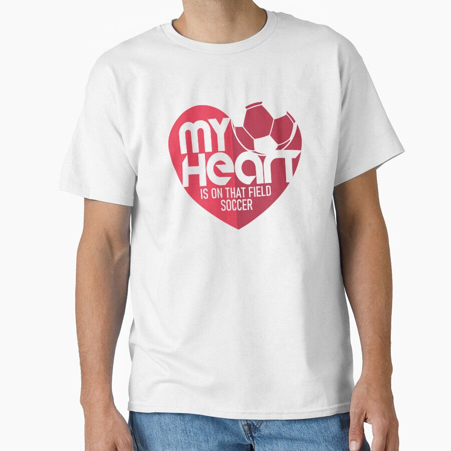 my heart is on that field soccer by StairheadStore