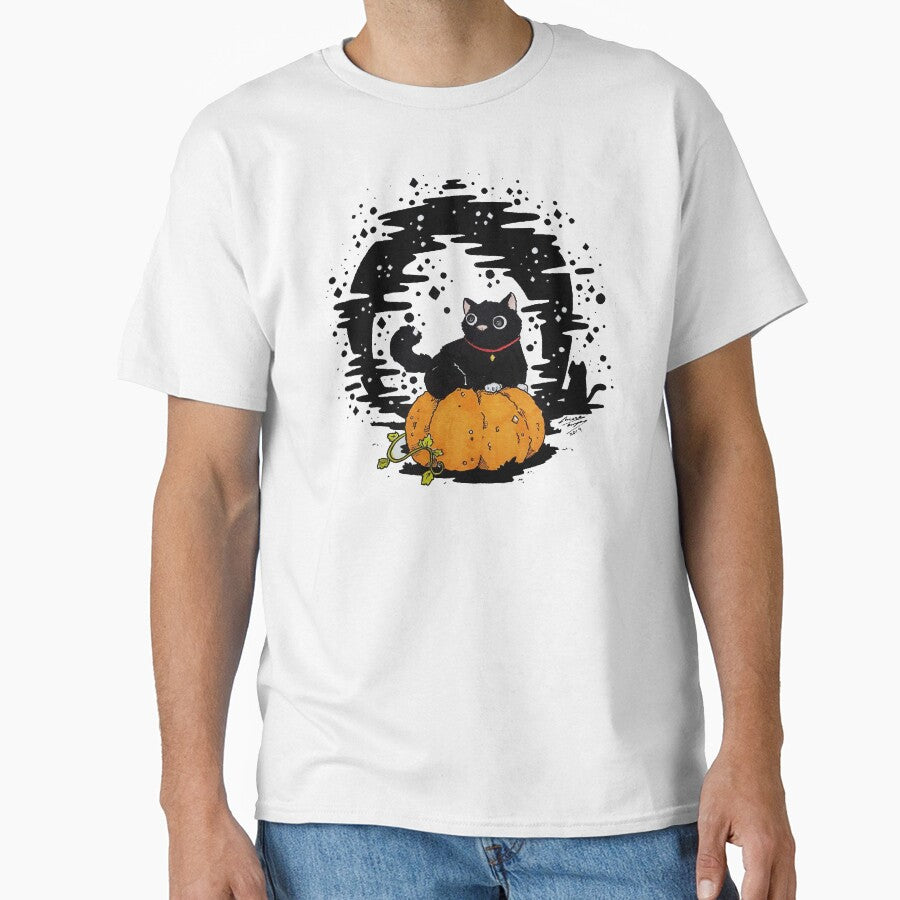 Halloween black cat by LauraPemArt T-Shirts, Hoodie, Sweatshirt | BlankRebels.com (Image 1)