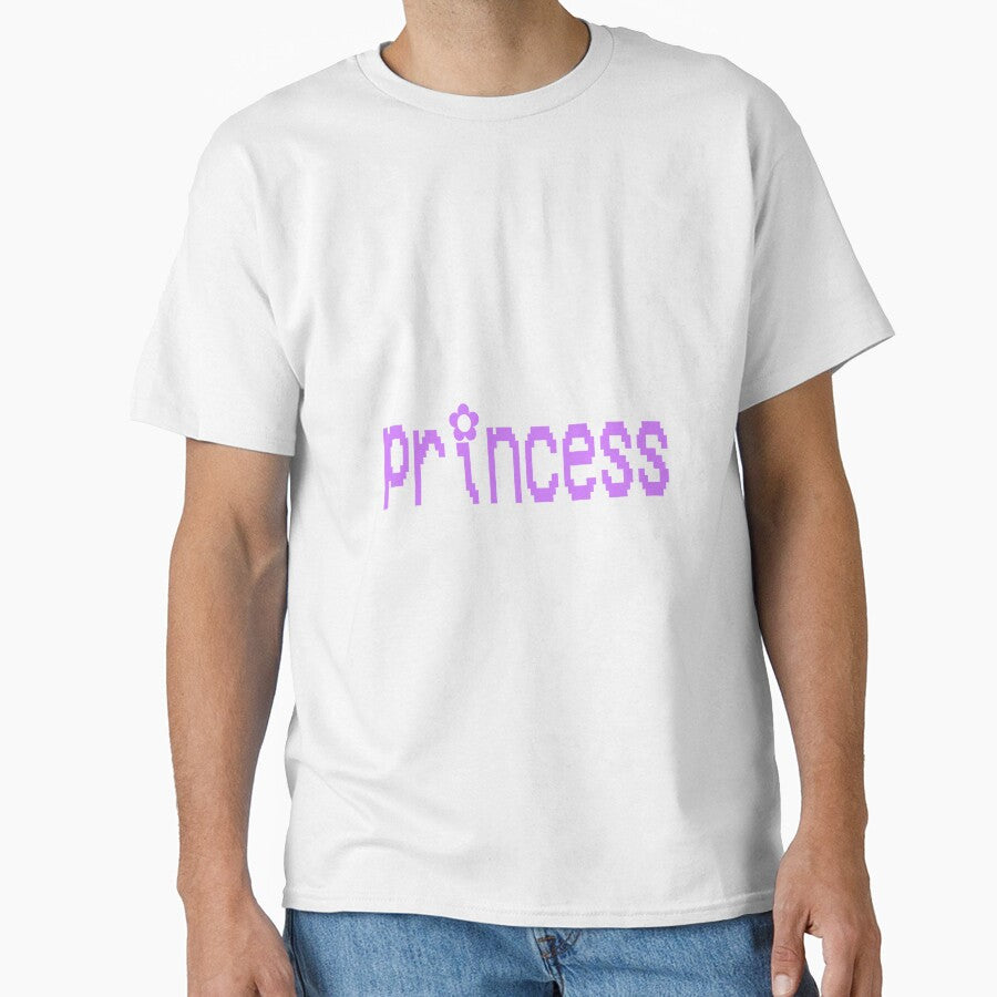 y2k purple video game "princess" text by stickersbyro ☆ T-Shirts, Hoodie, Sweatshirt | BlankRebels.com (Image 1)