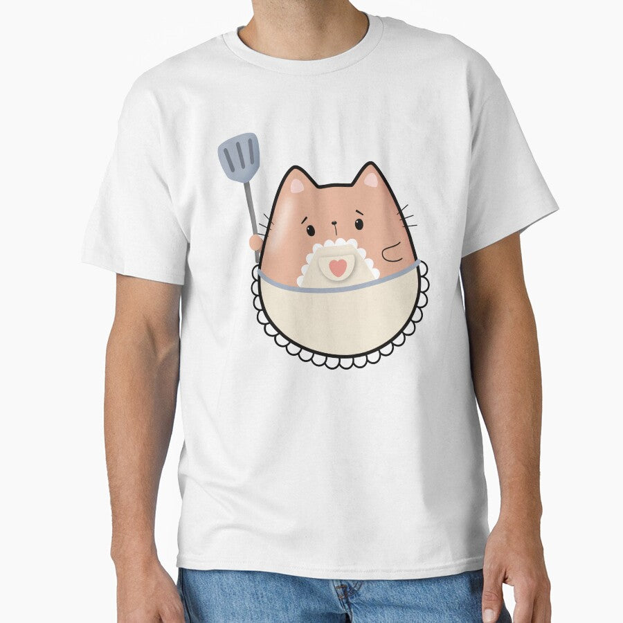 Kawaii Homemaker Cat T-Shirts, Hoodie, Sweatshirt
