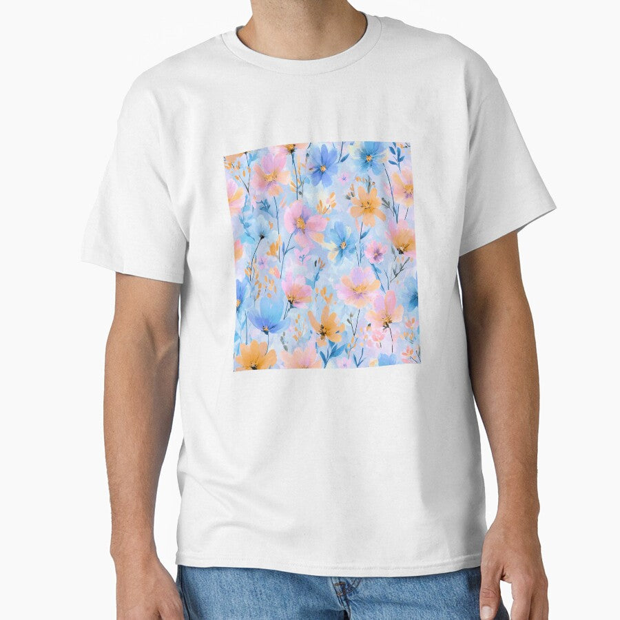 Pastel Floral Seamless Pattern by BonaDesignsArt T-Shirts, Hoodie, Sweatshirt | BlankRebels.com (Image 1)