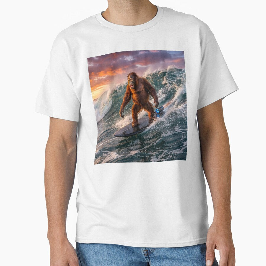 Surfin' Orangutan T-Shirts, Hoodie, Sweatshirt