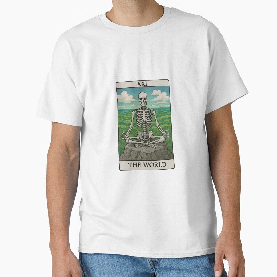 Tarot Card - XXI - The World - Skeleton by step10studio T-Shirts, Hoodie, Sweatshirt | BlankRebels.com (Image 1)
