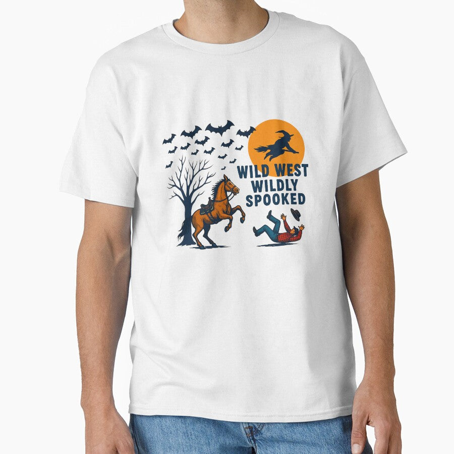 Spooked Horse Halloween – Spooky Cowboy Graphic Gift for Men Women, Funny Wild West Equestrian by MagicShop3000... (Image 1)