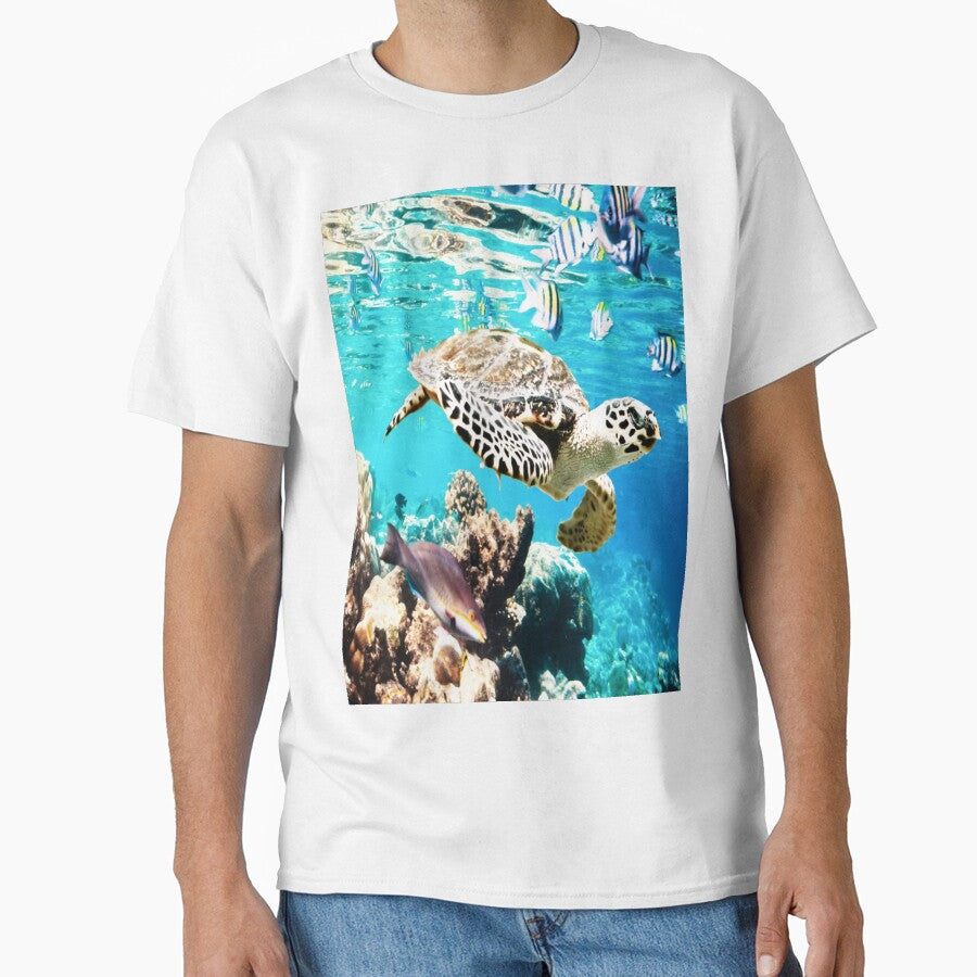 Awesome Ocean Turtley by Castiel88 T-Shirts, Hoodie, Sweatshirt | BlankRebels.com (Image 1)