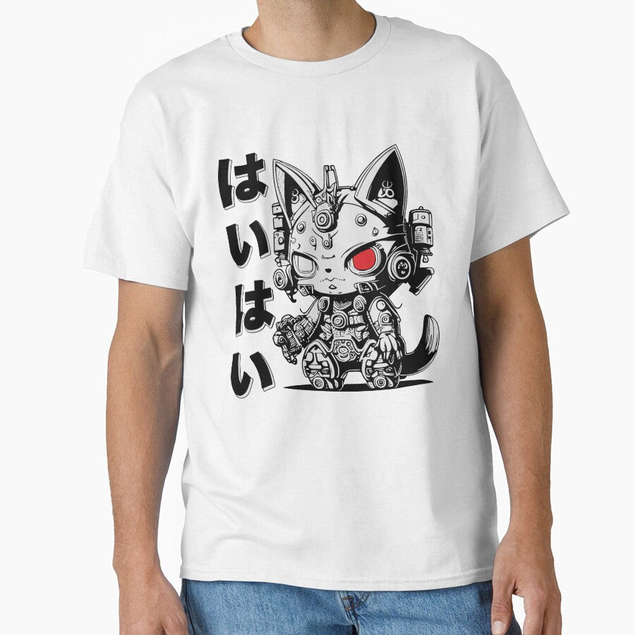 Cyberpunk "Whatever" Cat by Wilder Wood T-Shirts, Hoodie, Sweatshirt | BlankRebels.com (Image 1)