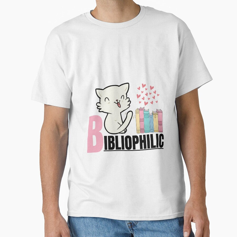 Bibliophilic Cat in Library bookish love by Anchorbutterfly T-Shirts, Hoodie, Sweatshirt | BlankRebels.com (Image 1)