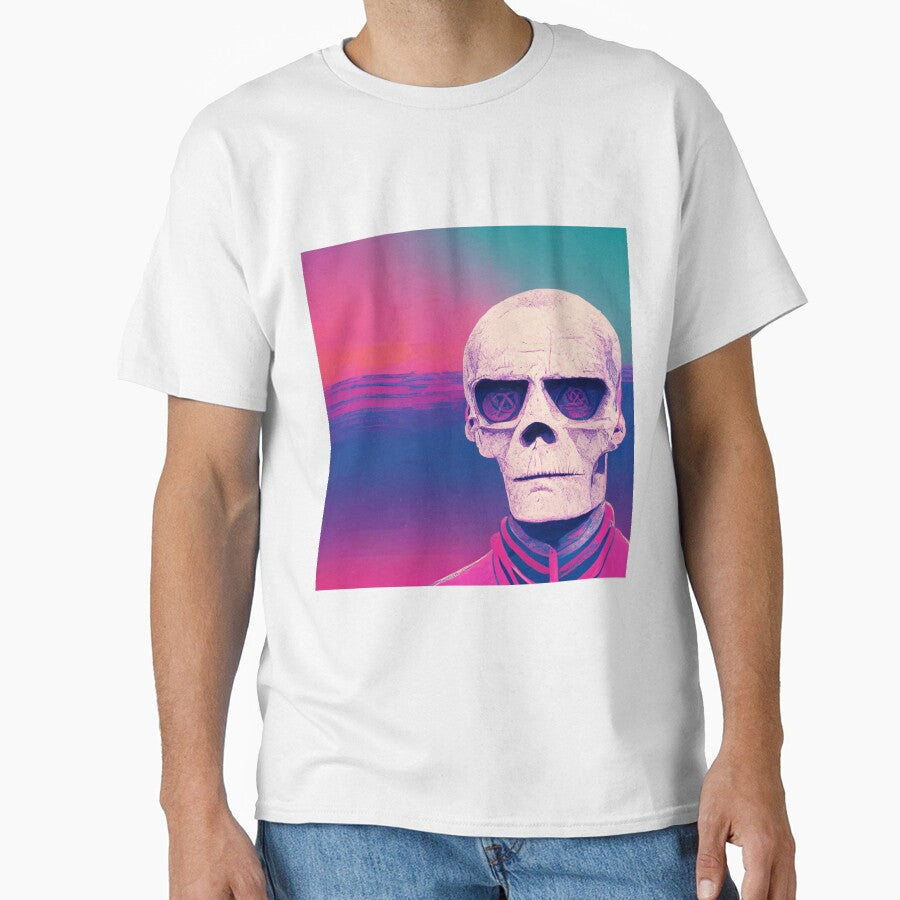 Vaporwave Skeleton by SickStreetwear T-Shirts, Hoodie, Sweatshirt | BlankRebels.com (Image 1)
