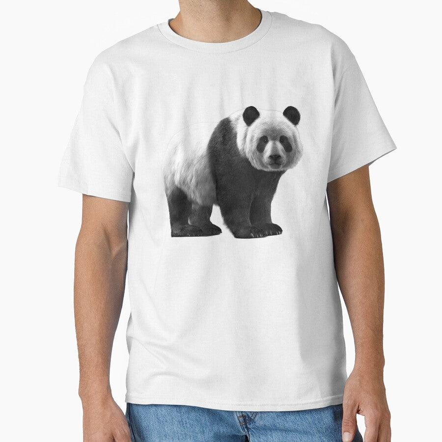 Giant Panda – Black & White Wildlife Portrait by Massimo Righi T-Shirts, Hoodie, Sweatshirt | BlankRebels.com (Image 1)