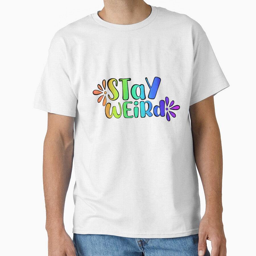Rainbow Stay Weird by sweetbeesthings T-Shirts, Hoodie, Sweatshirt | BlankRebels.com (Image 1)