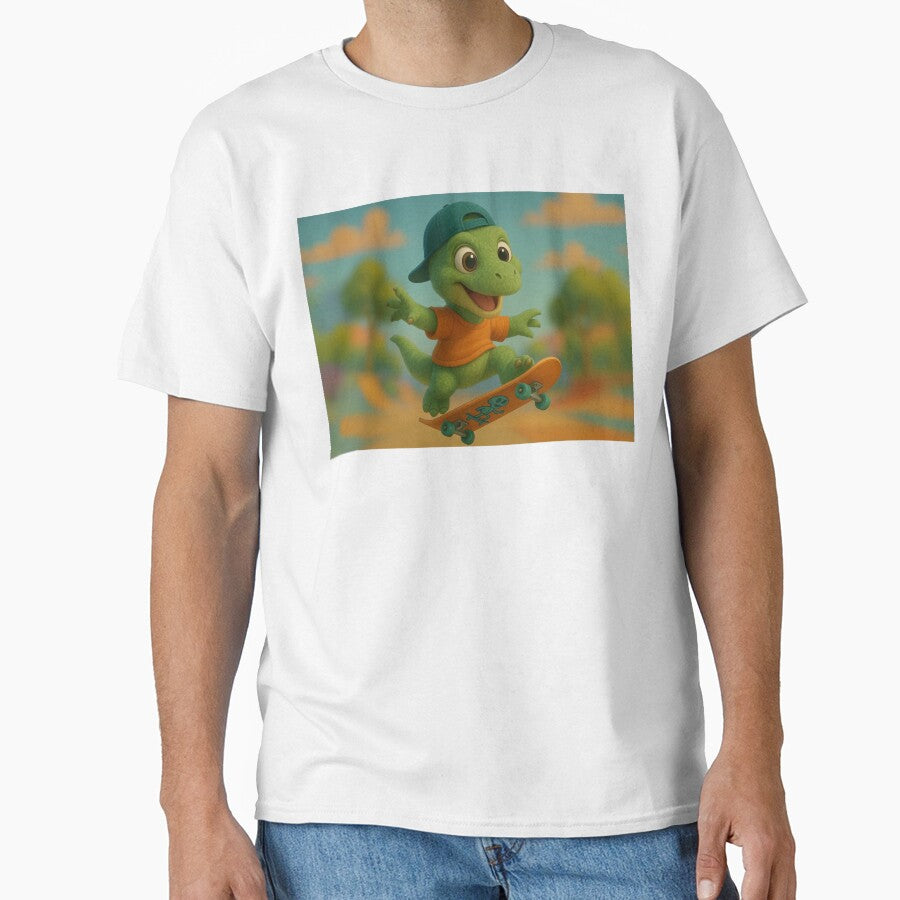 Skater Xiaosaurus Dinosaur by Sillytoe T-Shirts, Hoodie, Sweatshirt | BlankRebels.com (Image 1)