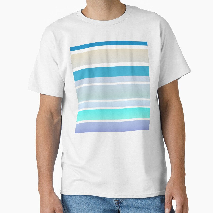 Minimalist Blue Striped Minimalist Colors T-Shirts, Hoodie, Sweatshirt