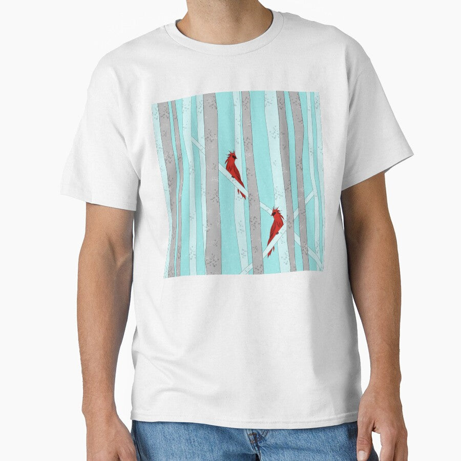 Holiday Forest Cardinals Design by oursunnycdays T-Shirts, Hoodie, Sweatshirt | BlankRebels.com (Image 1)