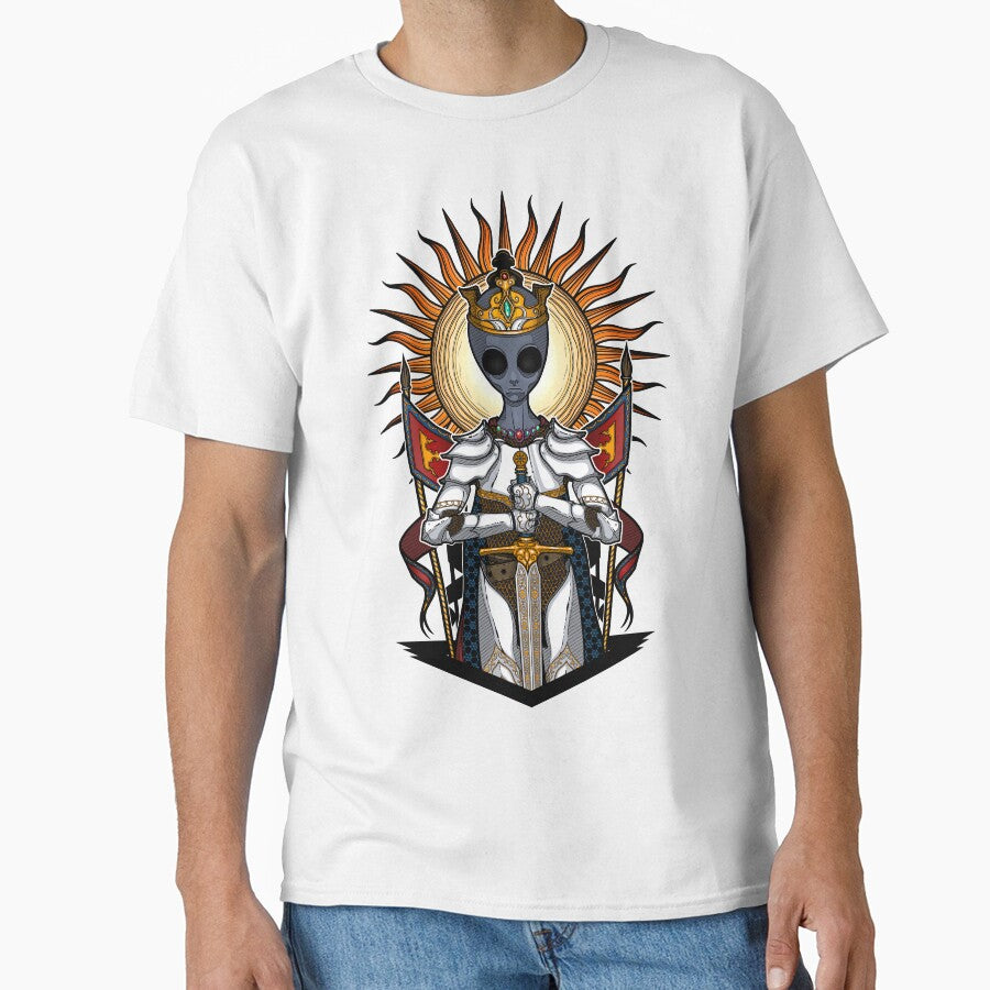 The alien King Arthur - Color version by ToleStyle T-Shirts, Hoodie, Sweatshirt | BlankRebels.com (Image 1)