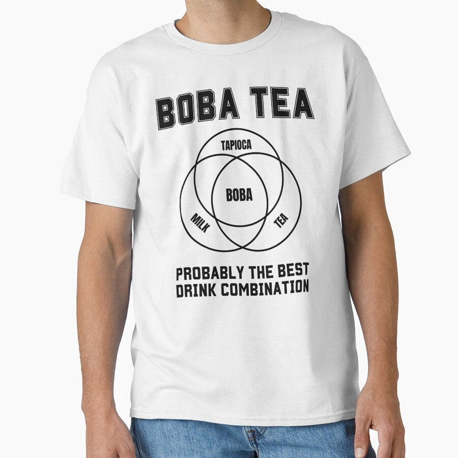Boba Tea Probably the Best Drink Combination Venn diagram by WhitepaperStyle T-Shirts, Hoodie, Sweatshirt (Image 1)