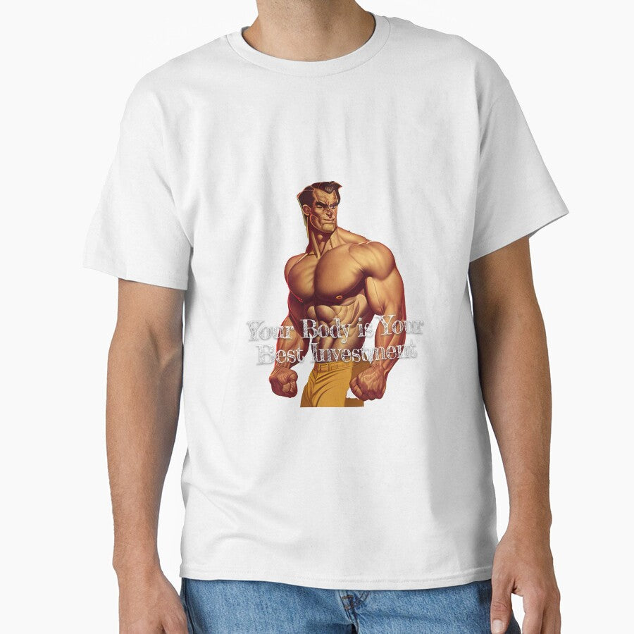 XYour Body is Your Best InvestmentDesignBodybuilding Fitness Gym Workout Exercise Merch Print Design by... (Image 1)