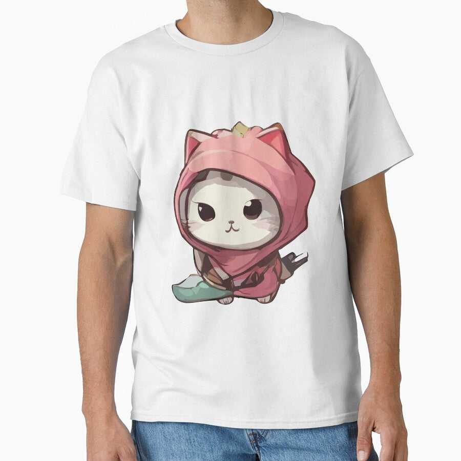 cute kawaii ninja cat with japanies style by DunuStore T-Shirts, Hoodie, Sweatshirt | BlankRebels.com (Image 1)