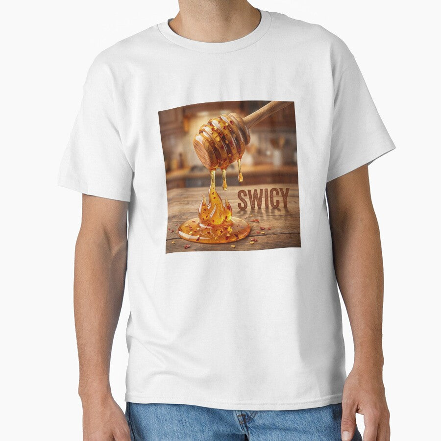 Swicy Hot Honey - Food Trend Art by ryanguas T-Shirts, Hoodie, Sweatshirt | BlankRebels.com (Image 1)