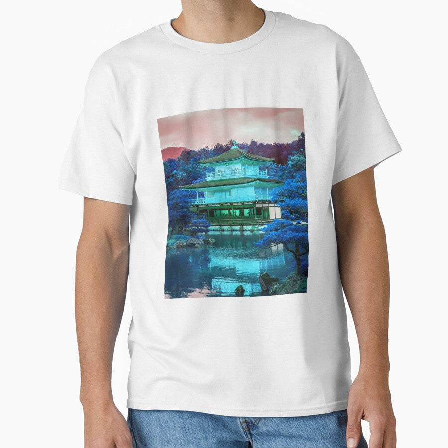 Kinkakuji Blue Vaporwave Aesthetic by ShirtVibes T-Shirts, Hoodie, Sweatshirt | BlankRebels.com (Image 1)