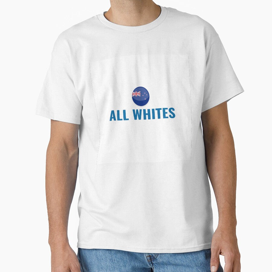 ALL WHITES Shirt – New Zealand Soccer Fan Tee | Uncle Jichuan by Uncle-Jichuan