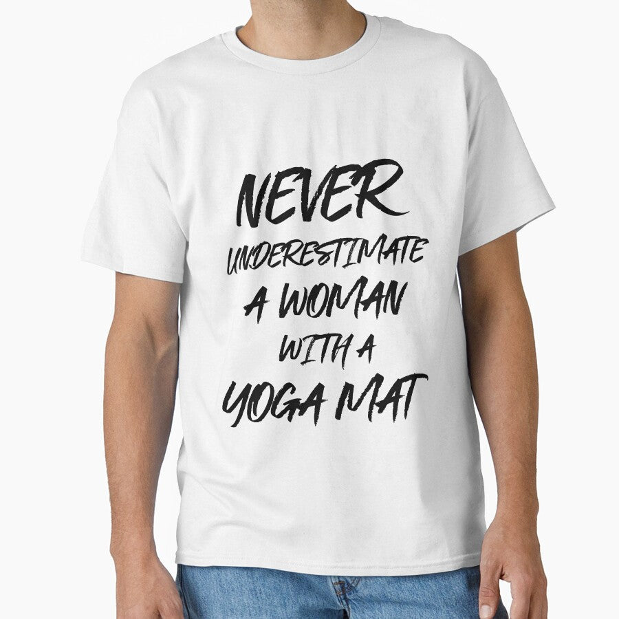 Funny Woman With Yoga Mat by RiseandShineTee T-Shirts, Hoodie, Sweatshirt | BlankRebels.com (Image 1)