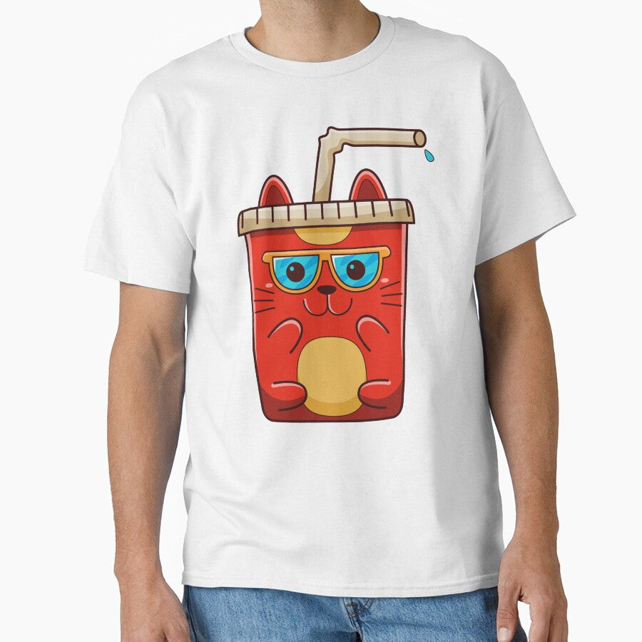 Thirsty Kawaii Cat Cup by PosterpartyCo T-Shirts, Hoodie, Sweatshirt | BlankRebels.com (Image 1)