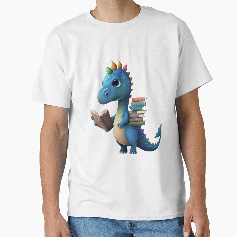 Book dinosaur by fattim3 T-Shirts, Hoodie, Sweatshirt | BlankRebels.com (Image 1)