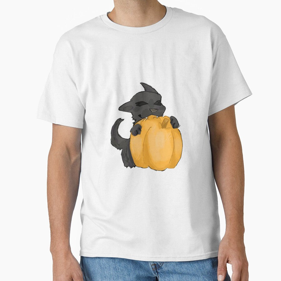 Cat eating pumpkin by QuinyCat T-Shirts, Hoodie, Sweatshirt | BlankRebels.com (Image 1)