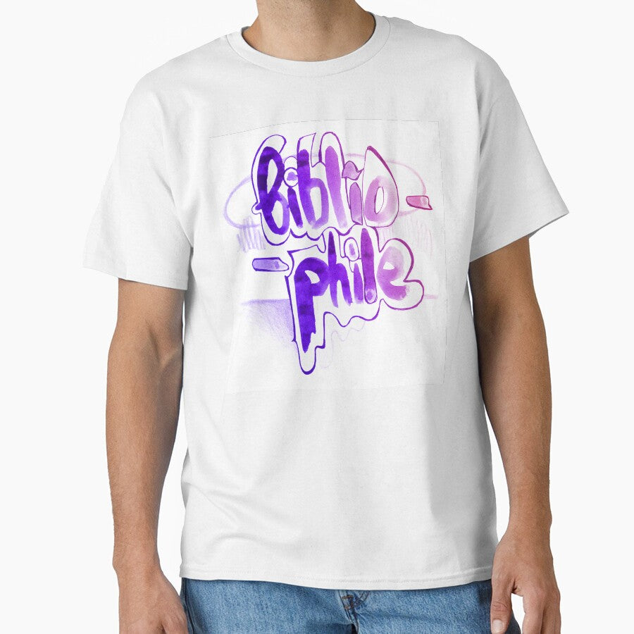 Booklover lettering | Bibliophile hand lettering by lausn T-Shirts, Hoodie, Sweatshirt | BlankRebels.com (Image 1)