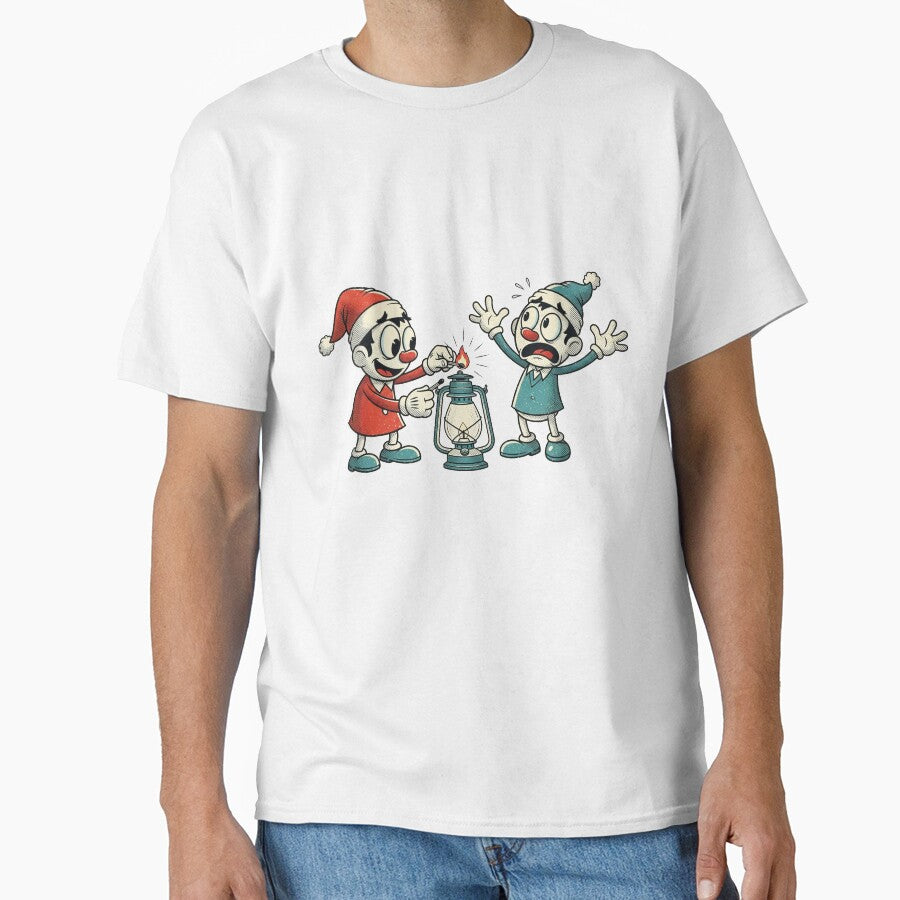 Light The Lamp Retro Holiday Scene by Pollock T-Shirts, Hoodie, Sweatshirt | BlankRebels.com (Image 1)
