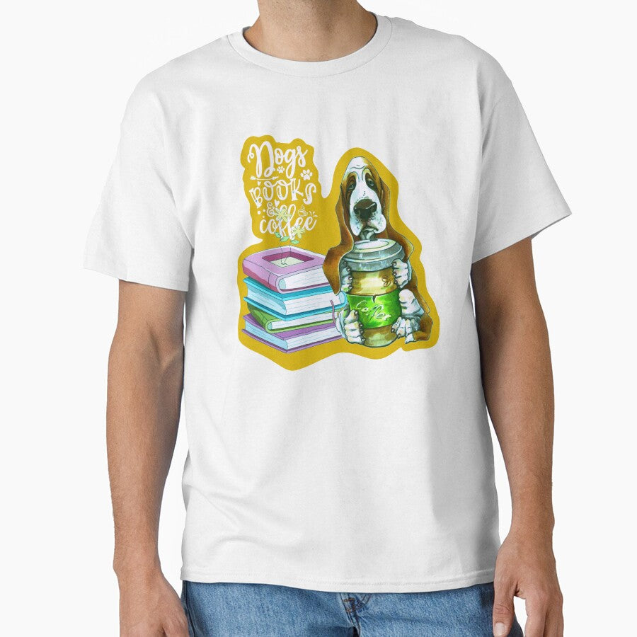 Copy of Books And Coffee And Dogs And Social Justice by Alshoalla T-Shirts, Hoodie, Sweatshirt | BlankRebels.com (Image 1)