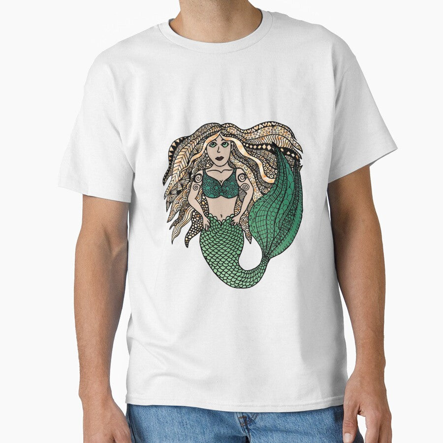 Blond Mermaid doodle by SLEWDesigns