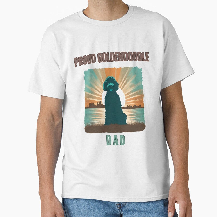 Proud Goldendoodle Dad Vintage Sunset by Fredster1966 T-Shirts, Hoodie, Sweatshirt | BlankRebels.com (Image 1)