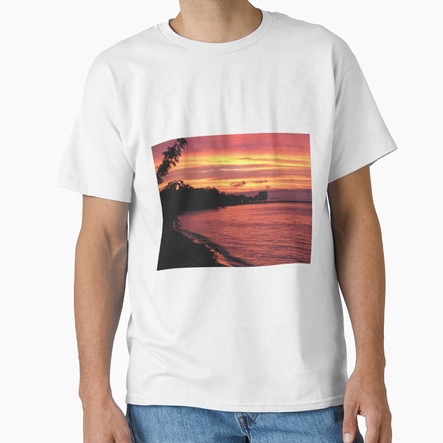 Lake Ontario Sunset by Janet  Wagner T-Shirts, Hoodie, Sweatshirt | BlankRebels.com (Image 1)