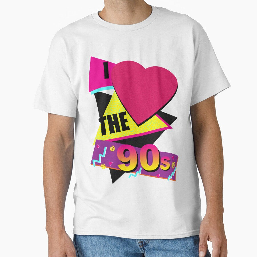 I Love The 90's! 90's Inspired Graphic. 90's Kid. by ArtsyHart T-Shirts, Hoodie, Sweatshirt | BlankRebels.com (Image 1)