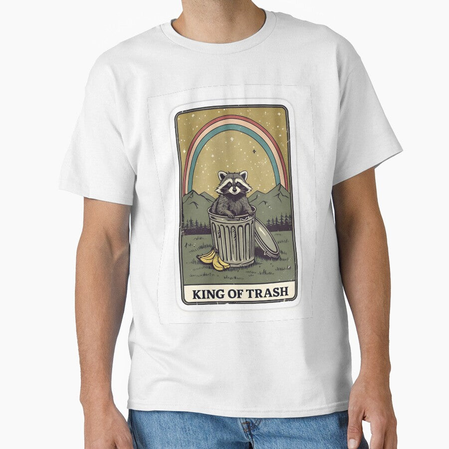 King of trash raccoon by Willowdoodlesuk T-Shirts, Hoodie, Sweatshirt | BlankRebels.com (Image 1)