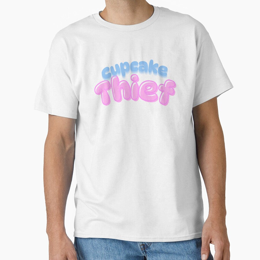 Cupcake Thief – Cute Pastel Bubble Letter Aesthetic Typography by TheStephanieRome T-Shirts, Hoodie, Sweatshirt (Image 1)