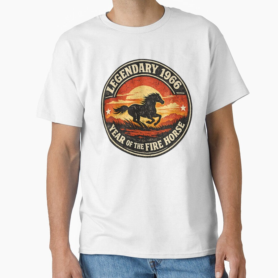 Legendary 1966 Fire Horse Vintage Badge by avinigav T-Shirts, Hoodie, Sweatshirt | BlankRebels.com (Image 1)