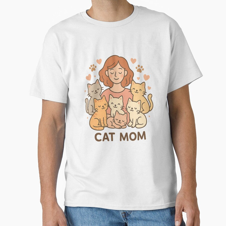 Cat Mom Crew – cute cat lover t-shirt for women by PurfectAttitude Hoodie, Sweatshirt | BlankRebels.com (Image 1)