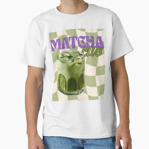 "Matcha Club" Trendy Iced Matcha Latte Graphic by Designnari T-Shirts, Hoodie, Sweatshirt | BlankRebels.com (Image 1)