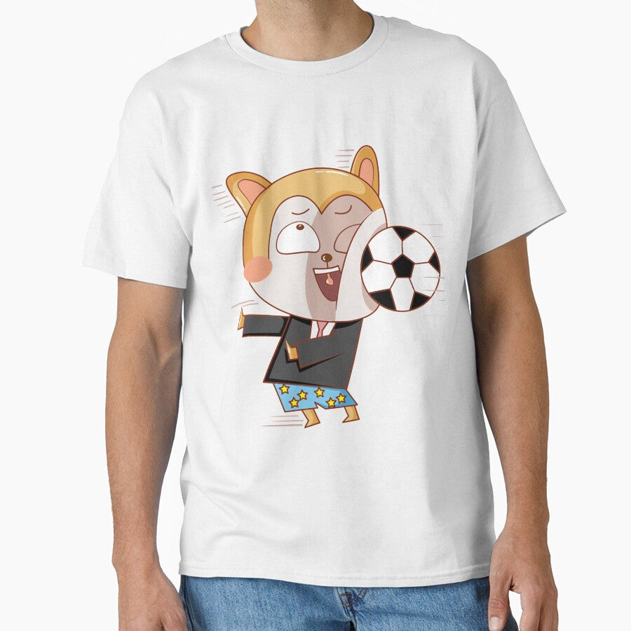 Japanese Shiba dog playing soccer by Phrassom