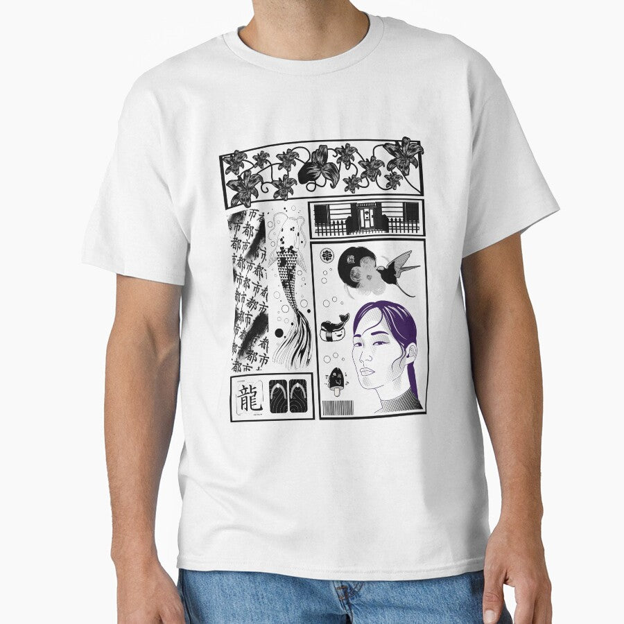 Japanese Woman Vaporwave Aesthetic Japan Classic by vibeno1 T-Shirts, Hoodie, Sweatshirt | BlankRebels.com (Image 1)
