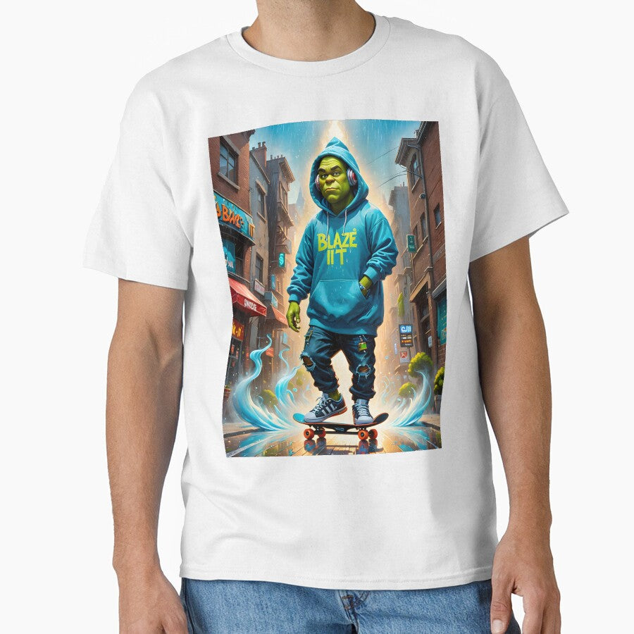 Shrek skateboard sticker! by Jhawkshop T-Shirts, Hoodie, Sweatshirt | BlankRebels.com (Image 1)