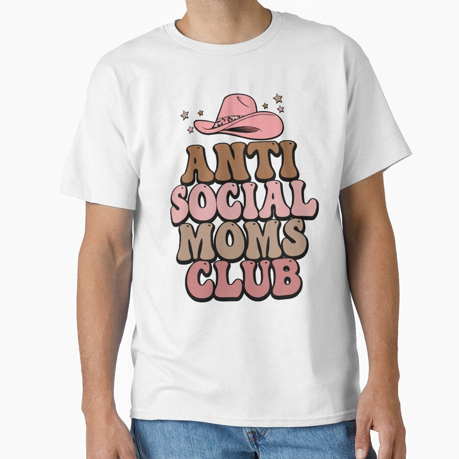 Antisocial Moms Club Aanti Social Memes Funny Introvert (Retro Mom Gift) by i-longmanshop T-Shirts, Hoodie,... (Image 1)