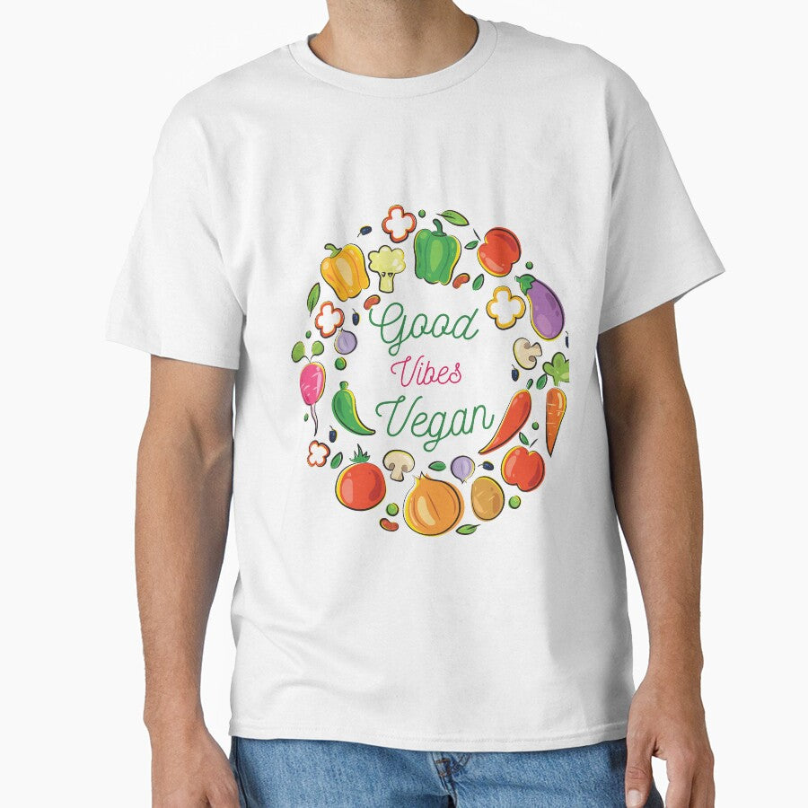 Good vibes, vegan by Curlyhaire T-Shirts, Hoodie, Sweatshirt | BlankRebels.com (Image 1)