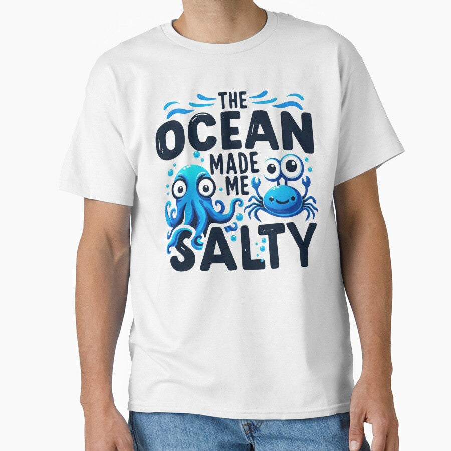 The Ocean Made Me Salty Ocean Animals by maximinano100k T-Shirts, Hoodie, Sweatshirt | BlankRebels.com (Image 1)